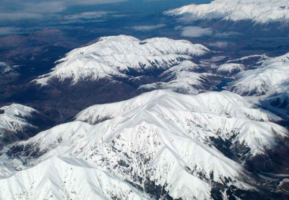256 - Nueva Zelanda, Alpes de N. Z. - imagenes aereas
